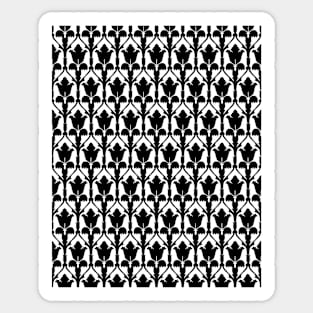 221B Wallpaper, Black on White Sticker